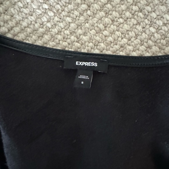 Express faux leather top. Size small - Picture 2 of 2
